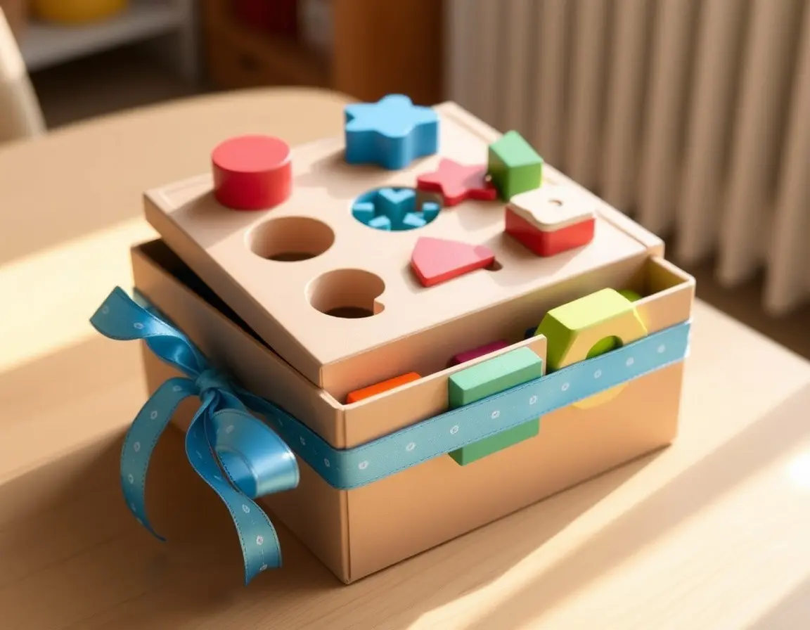 Boîte à formes en bois