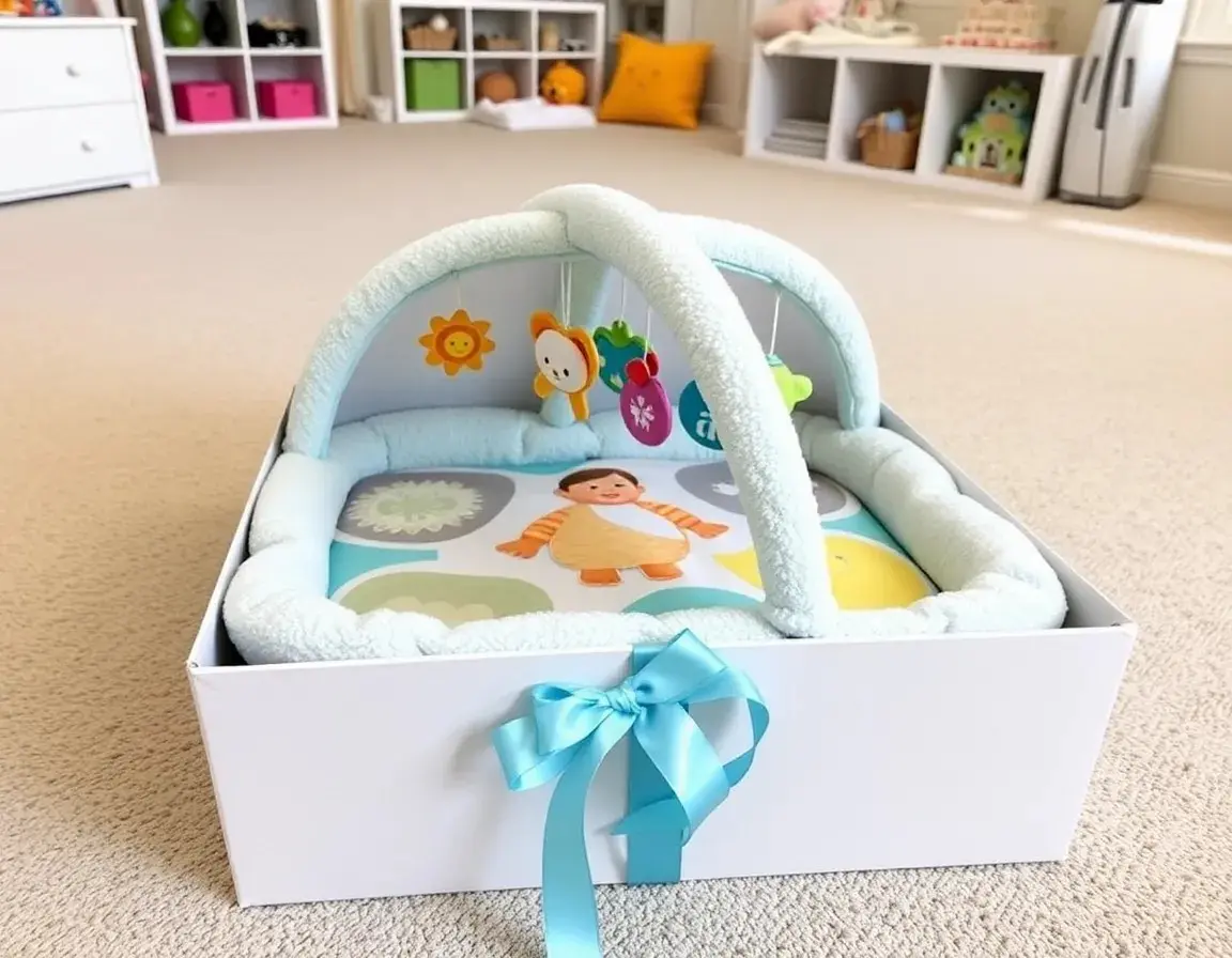 Tapis d'éveil sensoriel doux