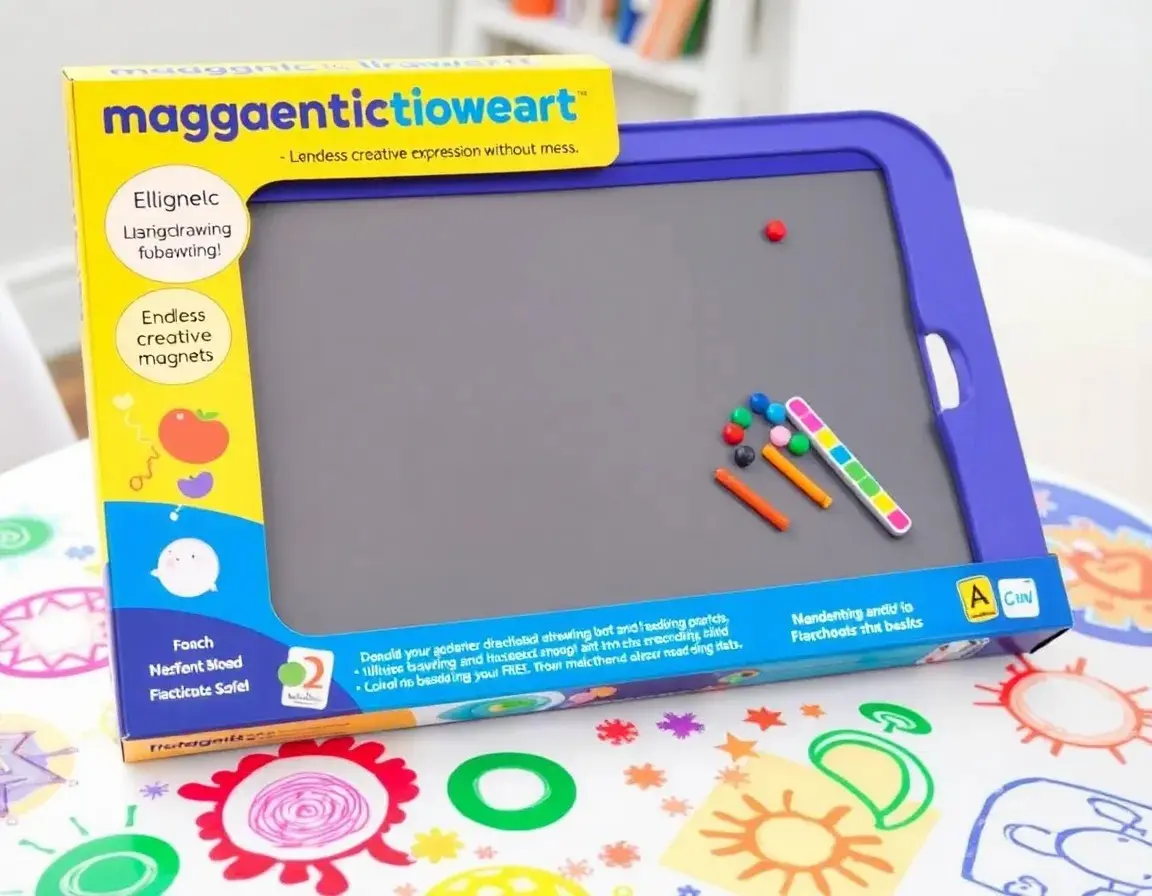 Tableau de gribouillage magnétique grand format