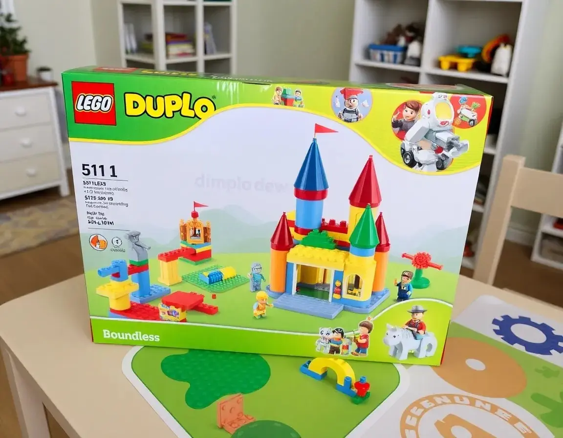 Grand ensemble de briques de construction éducatives