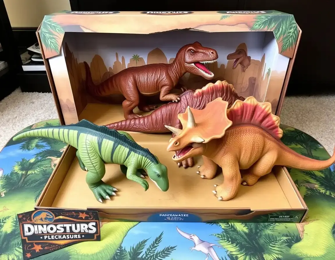 Figurines de dinosaures réalistes