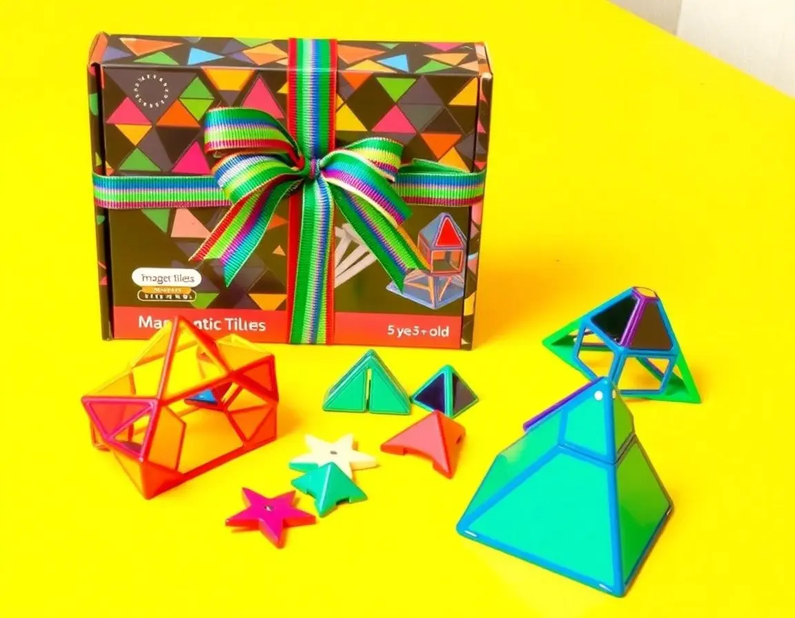 Kit de construction de tuiles magnétiques