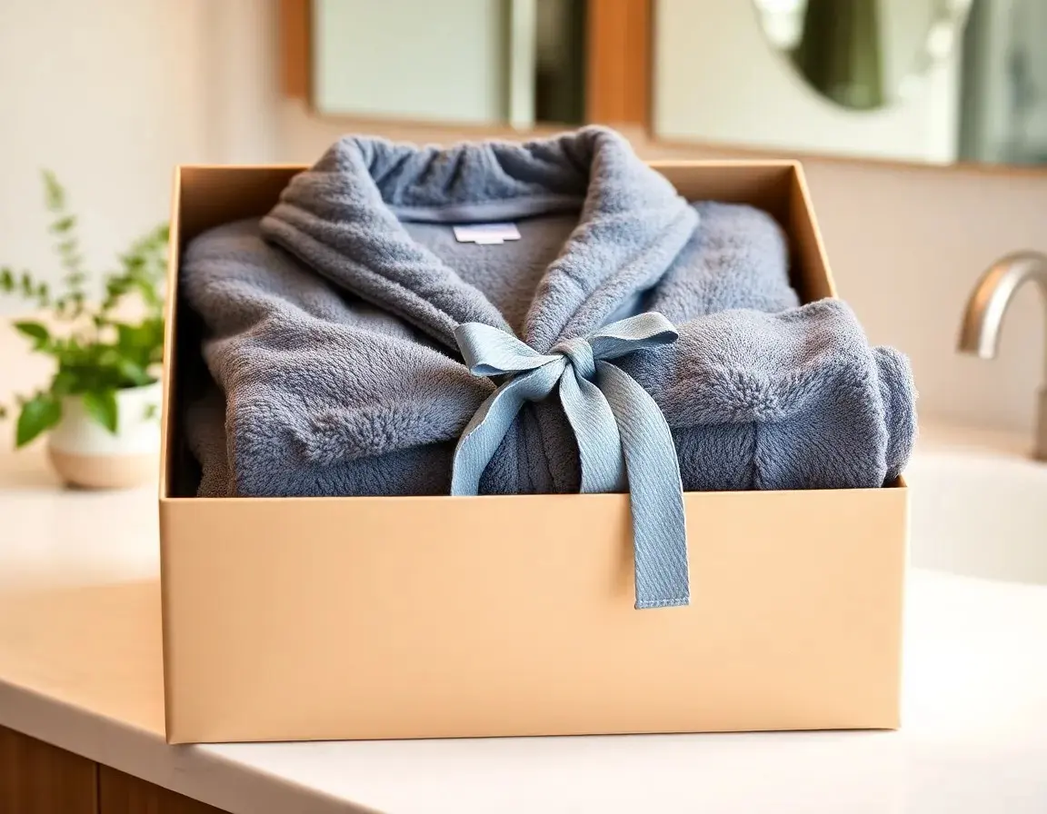 Robe de Spa et Serviettes en Coton Doux