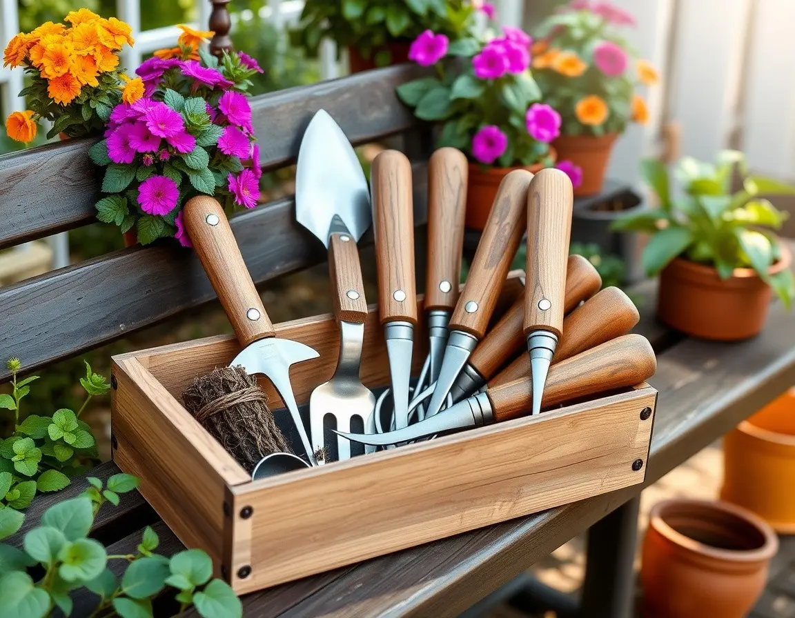 Ensemble d'Outils de Jardinage Ergonomiques
