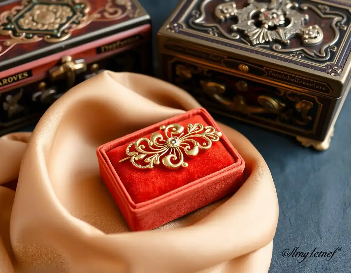 Broche Classique Plaqué Or pour Grand-Mère