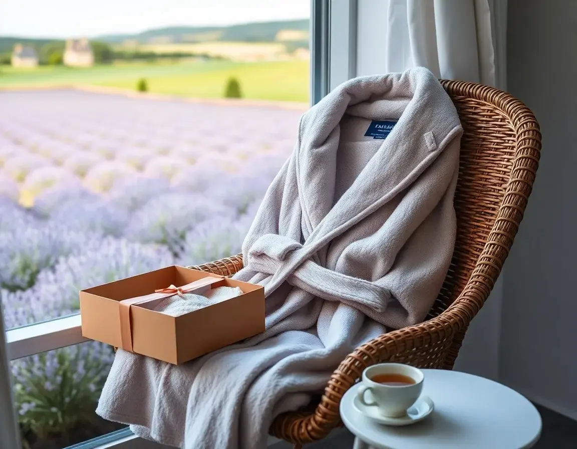 Peignoir en polaire doux