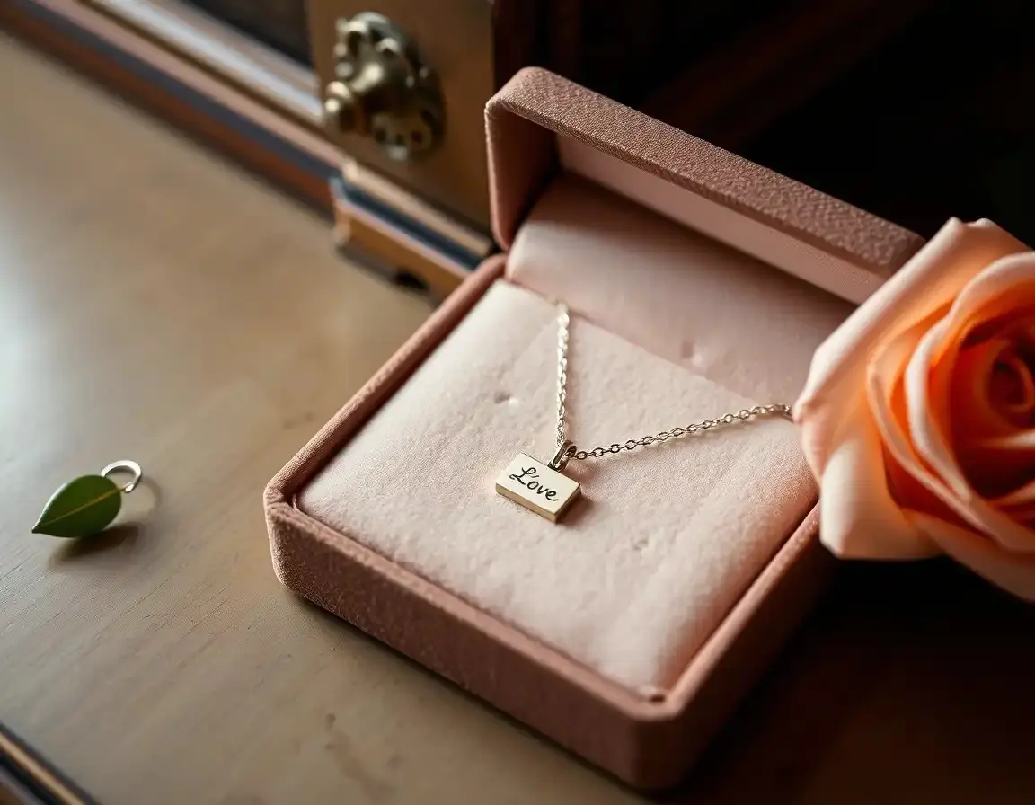 Collier Gravé Personnalisé Argent Sterling