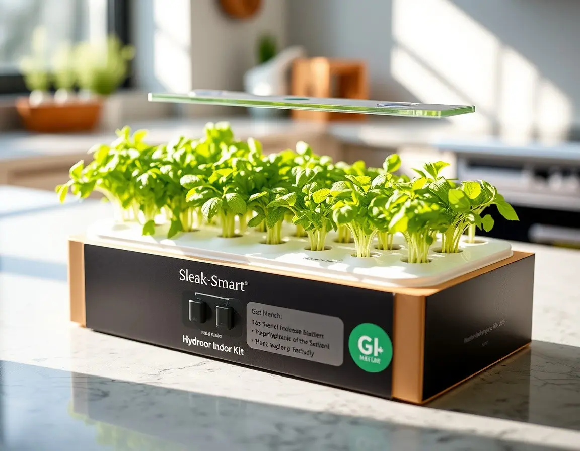 Kit de Jardinage Hydroponique d'Intérieur Intelligent