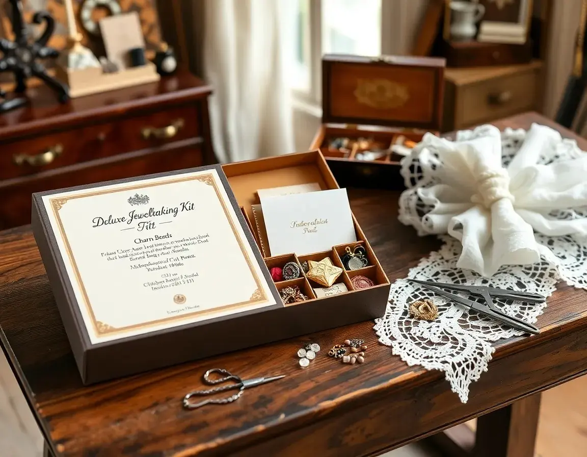 Kit de fabrication de bijoux de luxe avec perles
