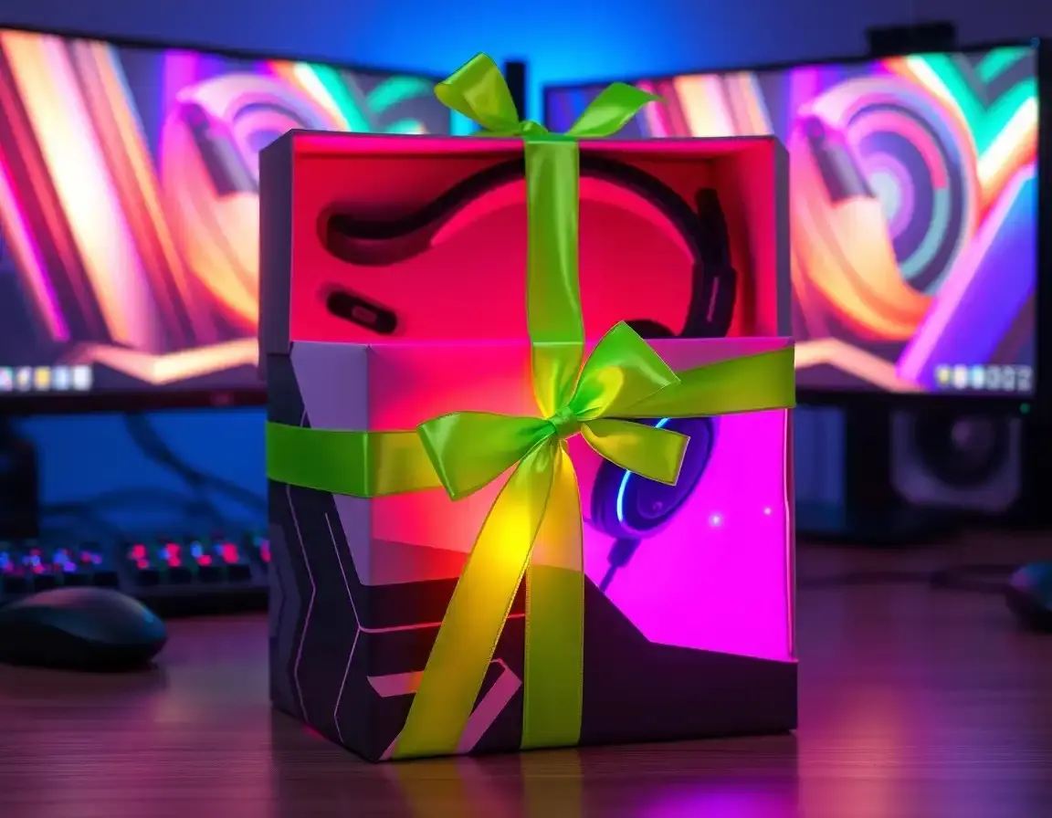 Casque de jeu avec micro et LED pour fille de 12 ans