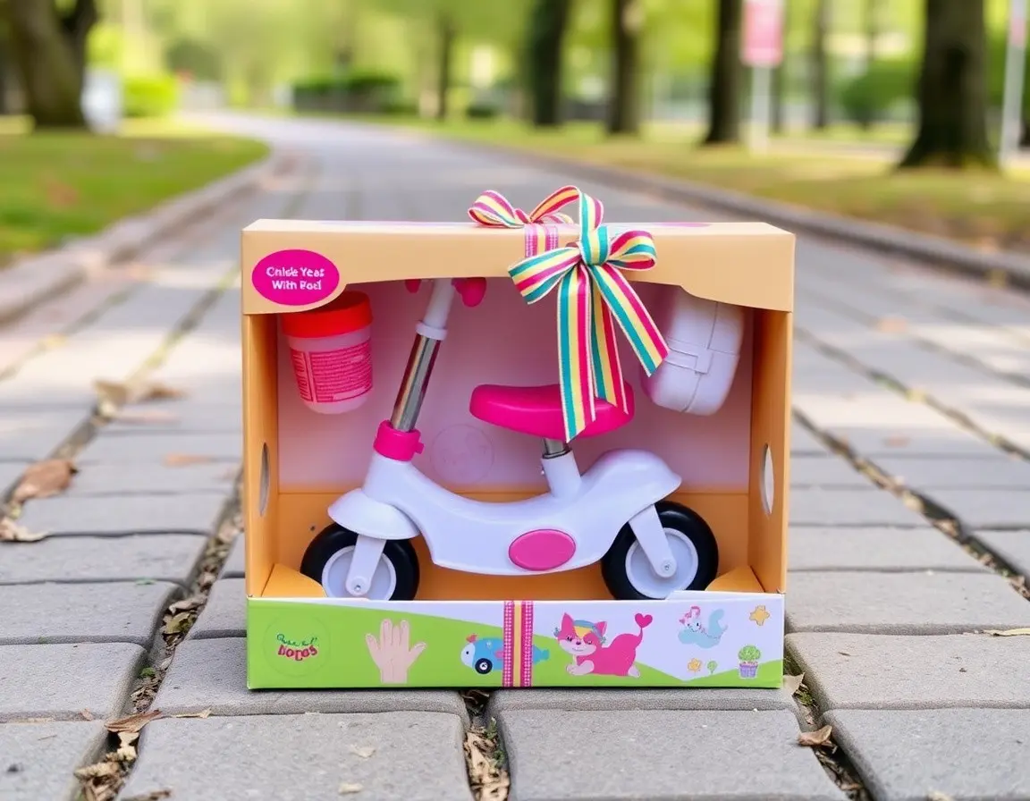 Trottinette pour tout-petit avec siège détachable, parfait cadeau fille 2 ans