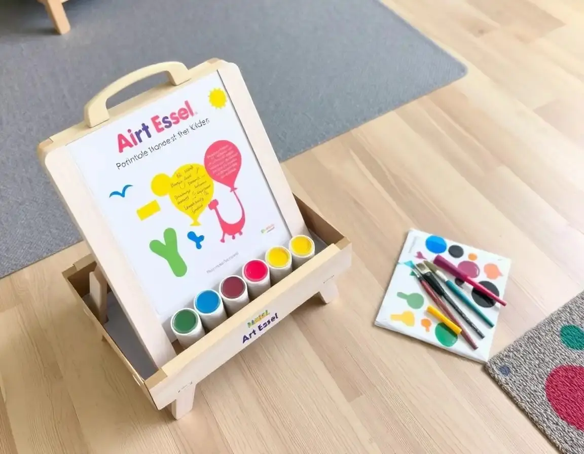 Chevalet d'art pour enfants avec fournitures