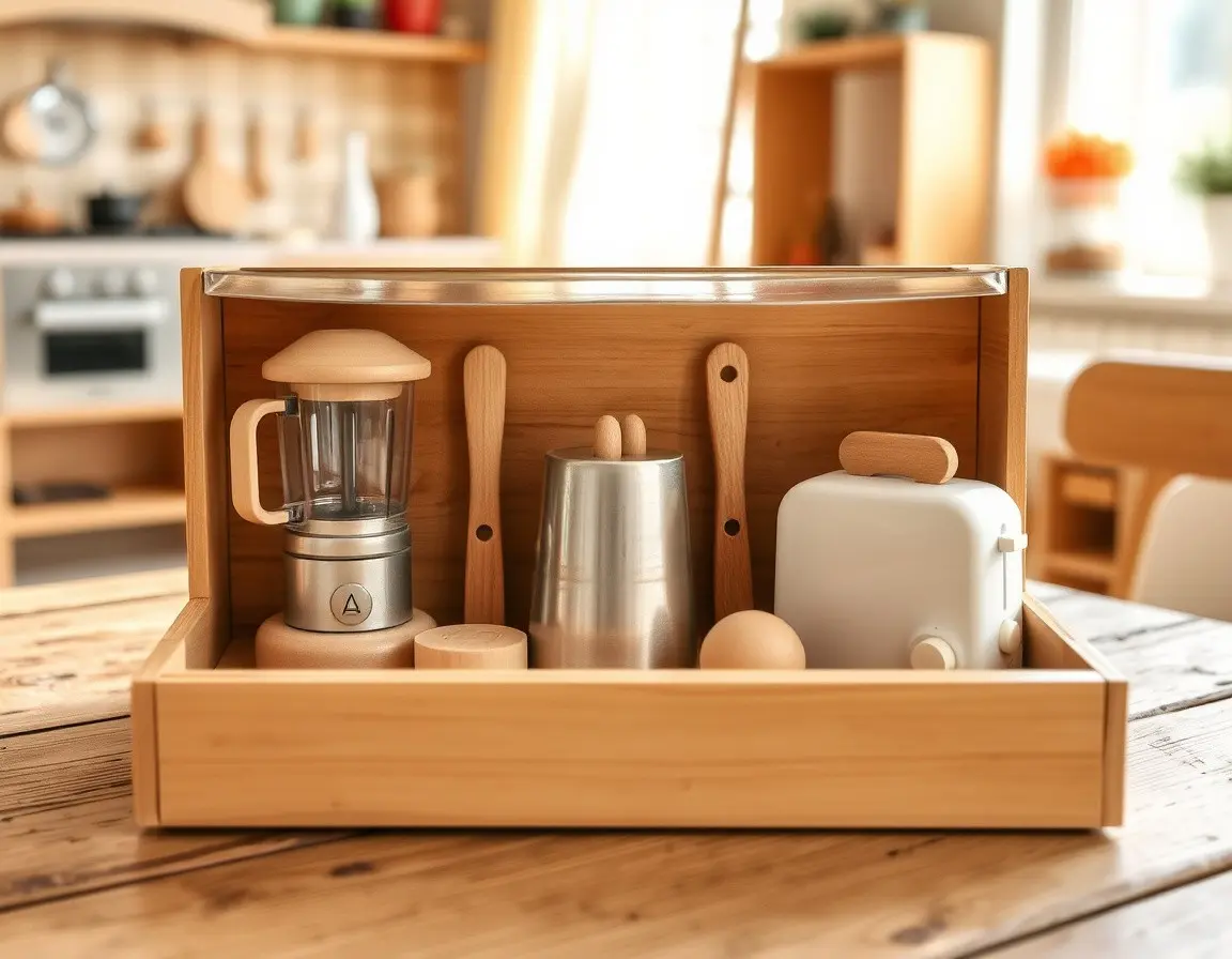 Cuisine de jeu en bois