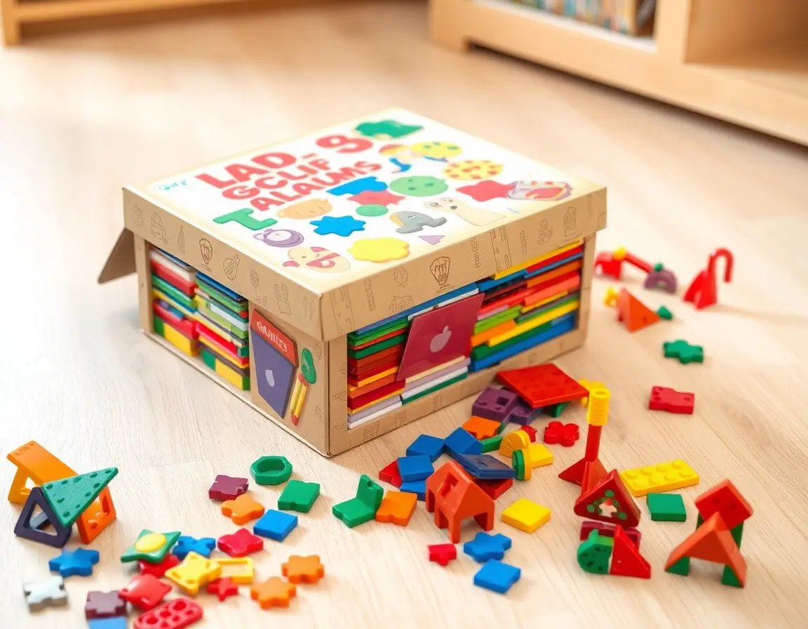 Tuiles de construction magnétiques