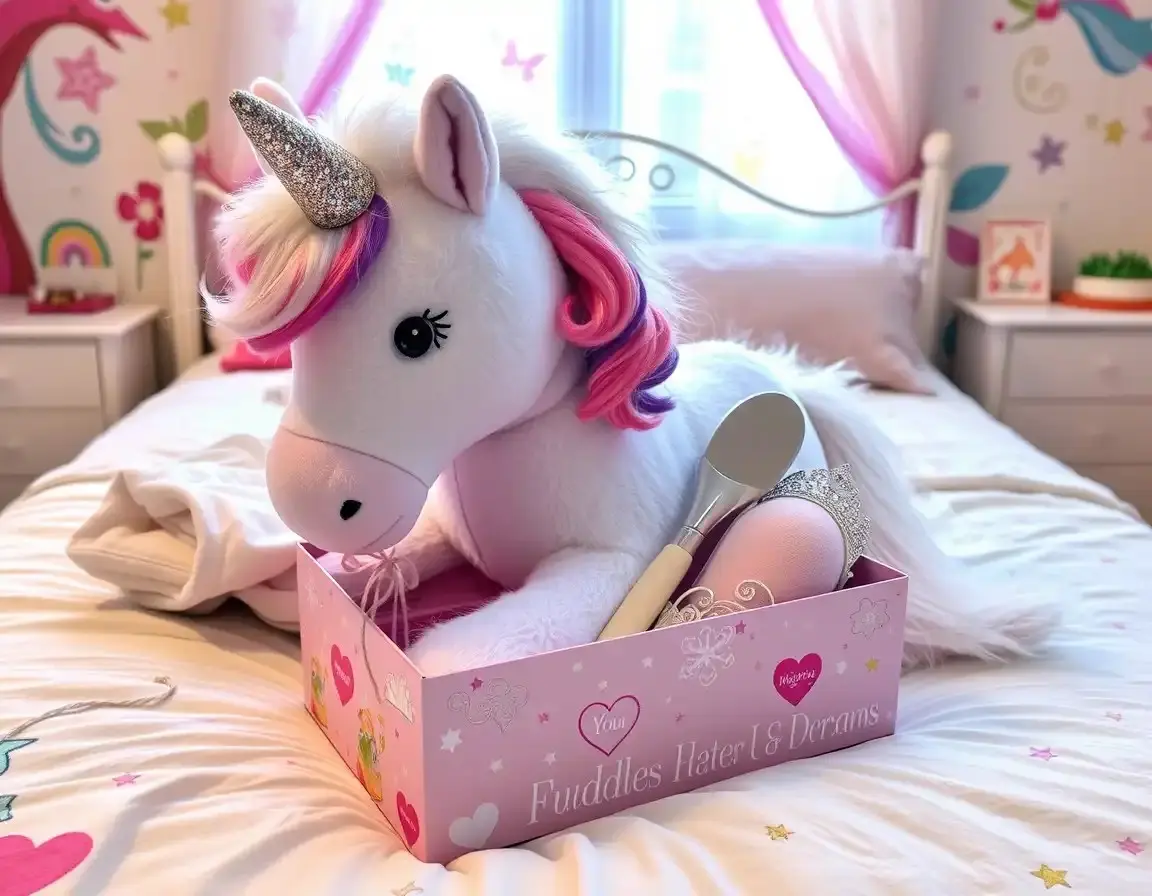 Licorne en Peluche avec Accessoires