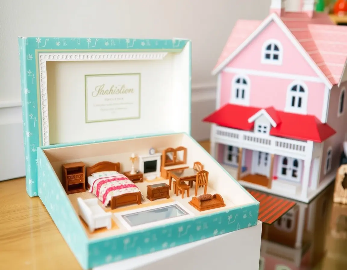 Ensemble de Meubles de Maison de Poupée