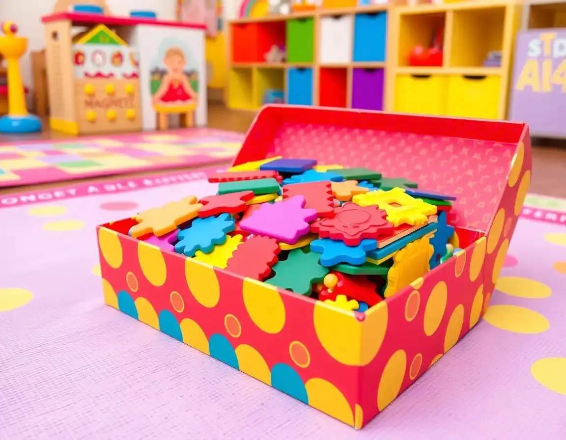 Tuiles de Construction Magnétiques