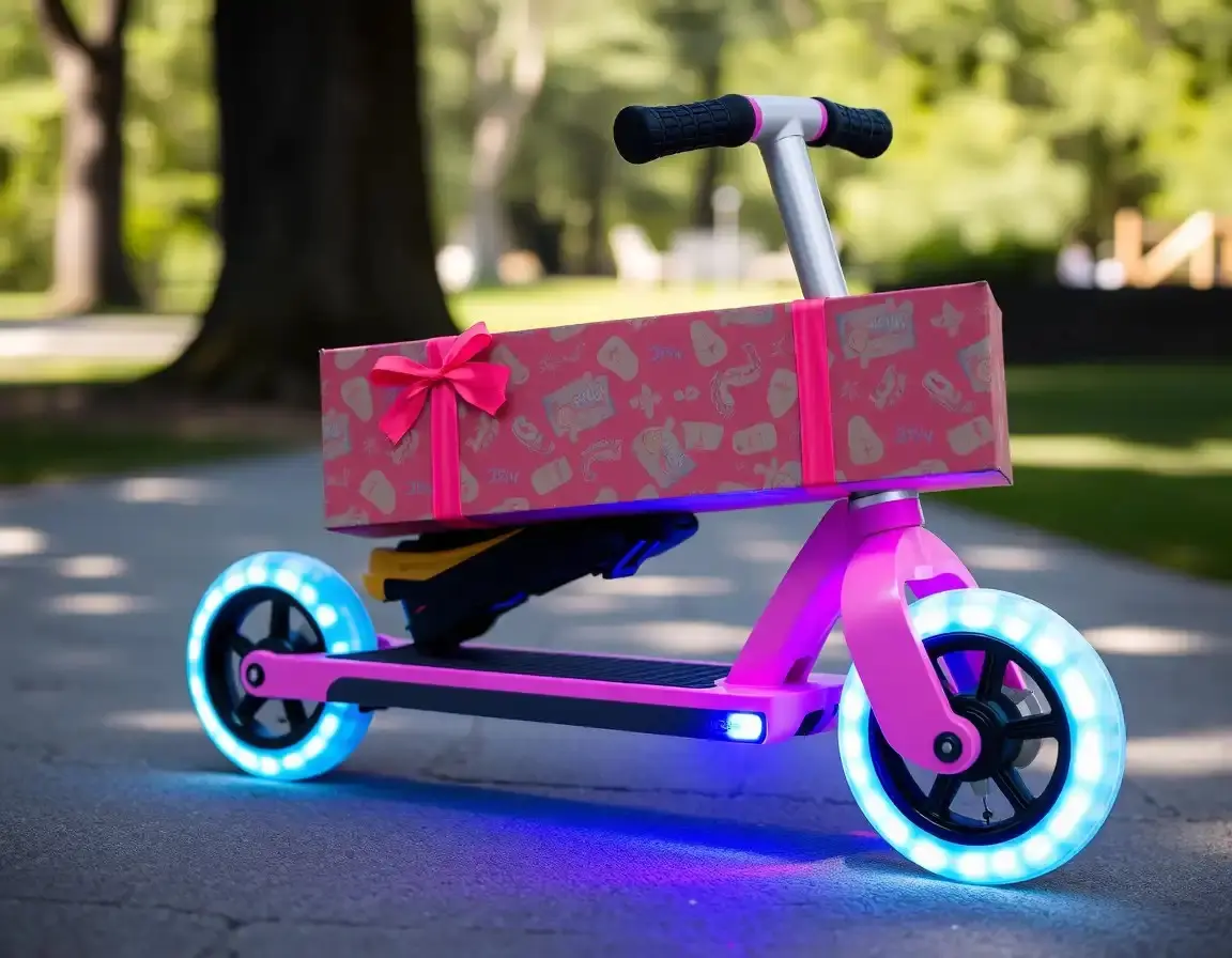 Trottinette d'extérieur avec Roues LED