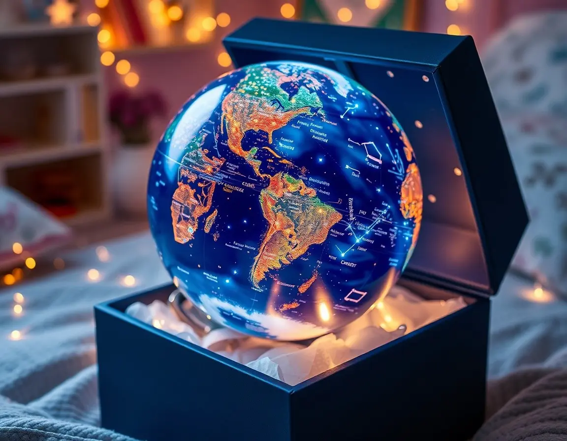 Globe Terrestre Lumineux avec Constellations