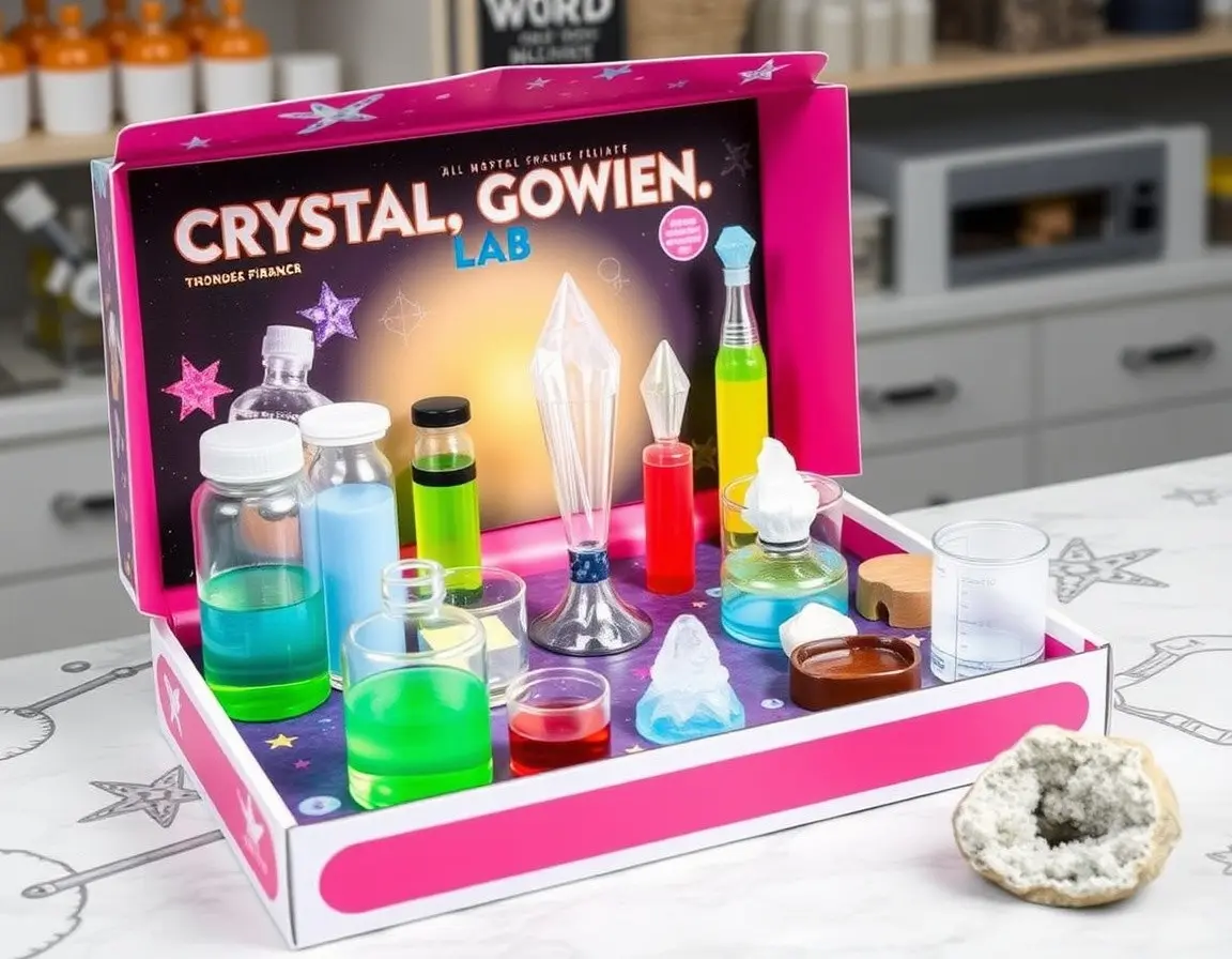 Kit de Laboratoire pour Faire Pousser des Cristaux