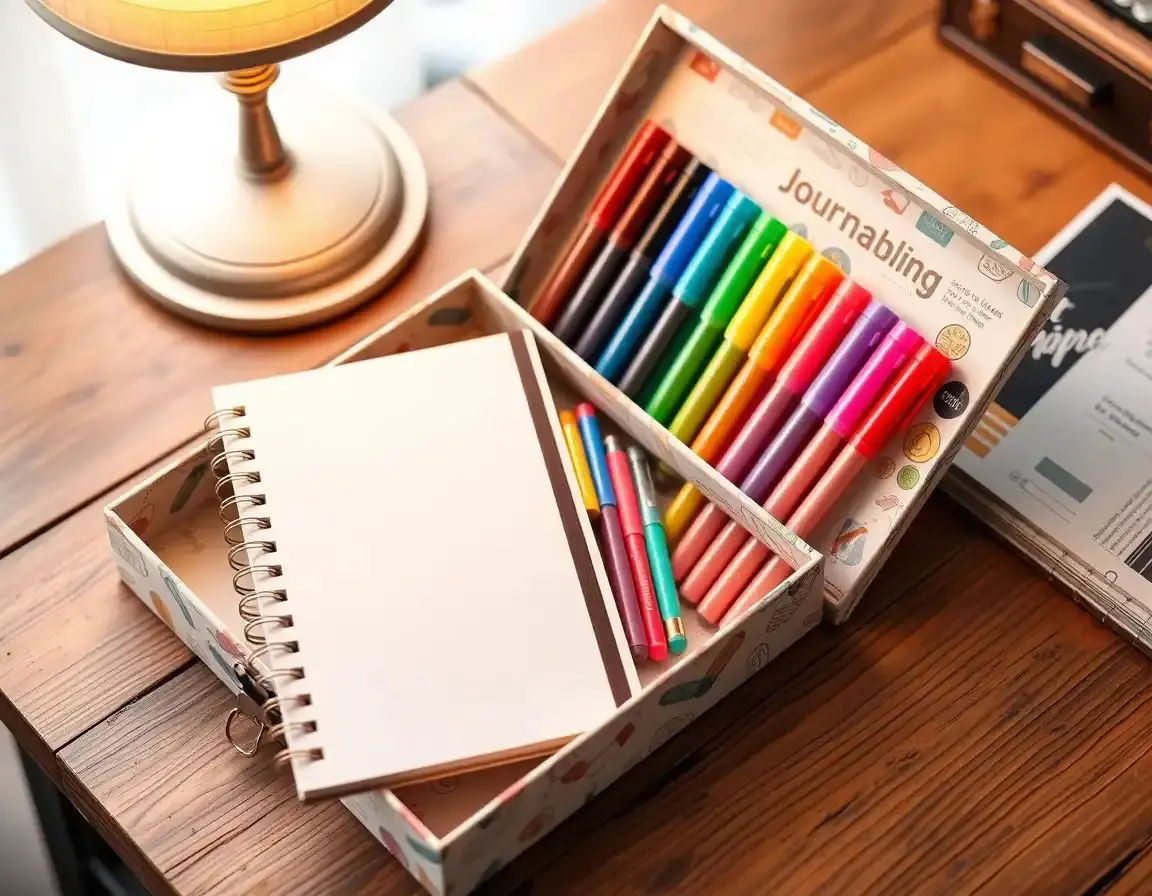 Set de Journaling de Qualité avec Stylos Gel