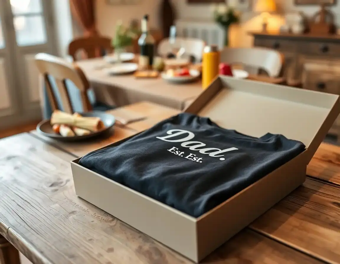 T-Shirt 'Papa Est.' Personnalisé