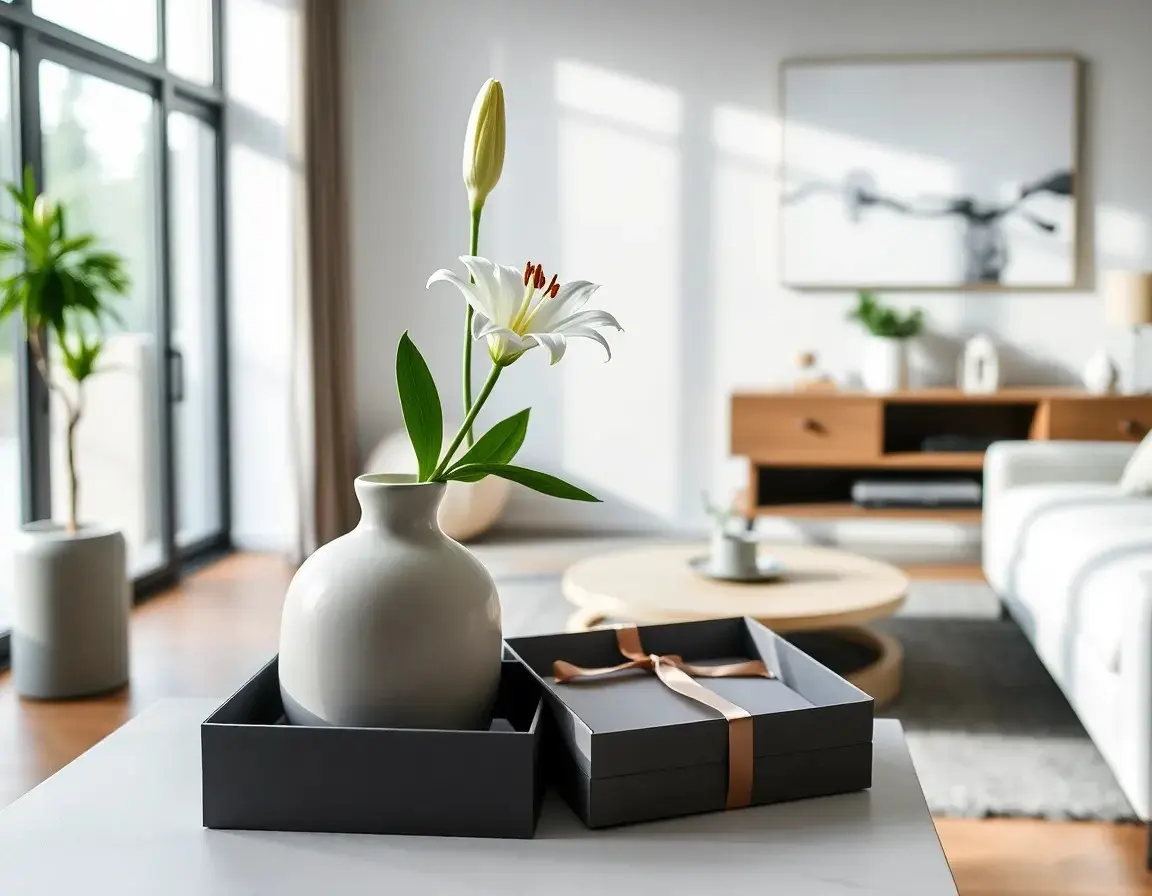 Vase en céramique style nordique moderne