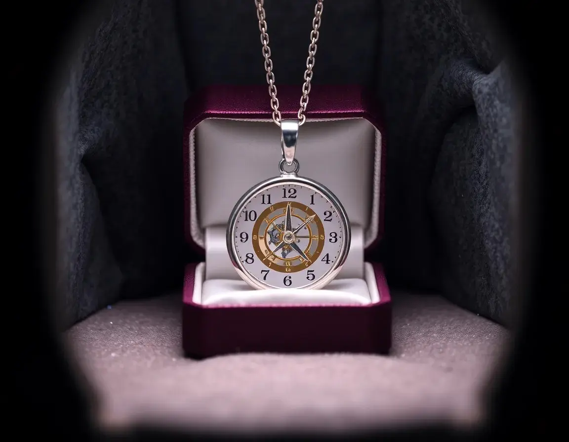 Collier Retourneur de Temps en Argent Sterling
