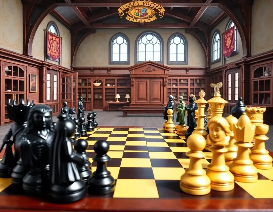 Jeu d'échecs Harry Potter Détaillé